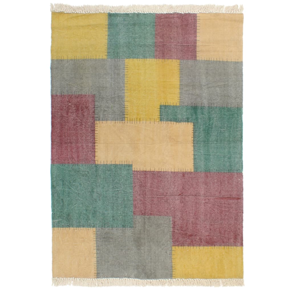 8719883867038_a_en_hd_1 vidaXL Handwoven Kilim Rug Cotton 120x180 cm Printed Multicolour - Image 1