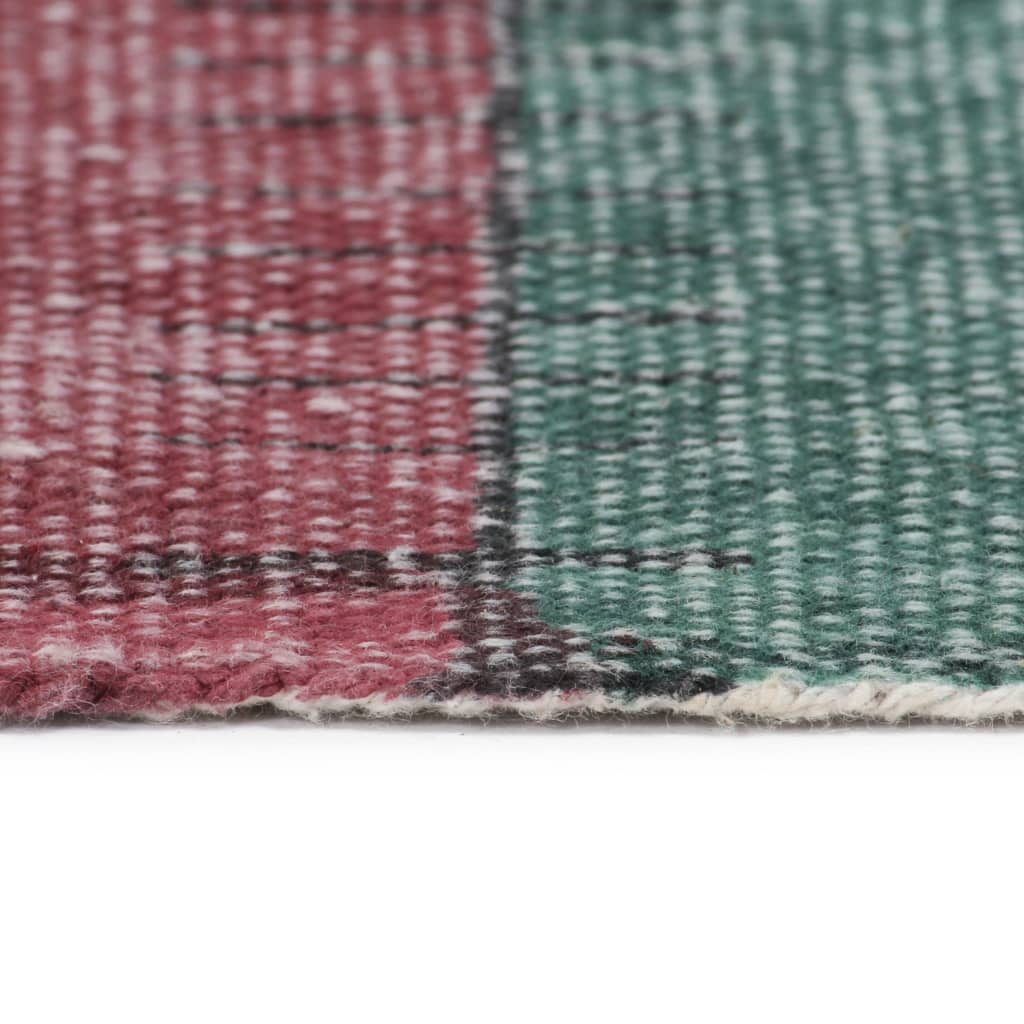 8719883867038_g_en_hd_4 vidaXL Handwoven Kilim Rug Cotton 120x180 cm Printed Multicolour - Image 5