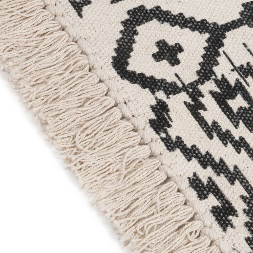 8719883867069_g_en_hd_2 vidaXL Handwoven Kilim Rug Cotton 120x180 cm Printed Multicolour - Image 3