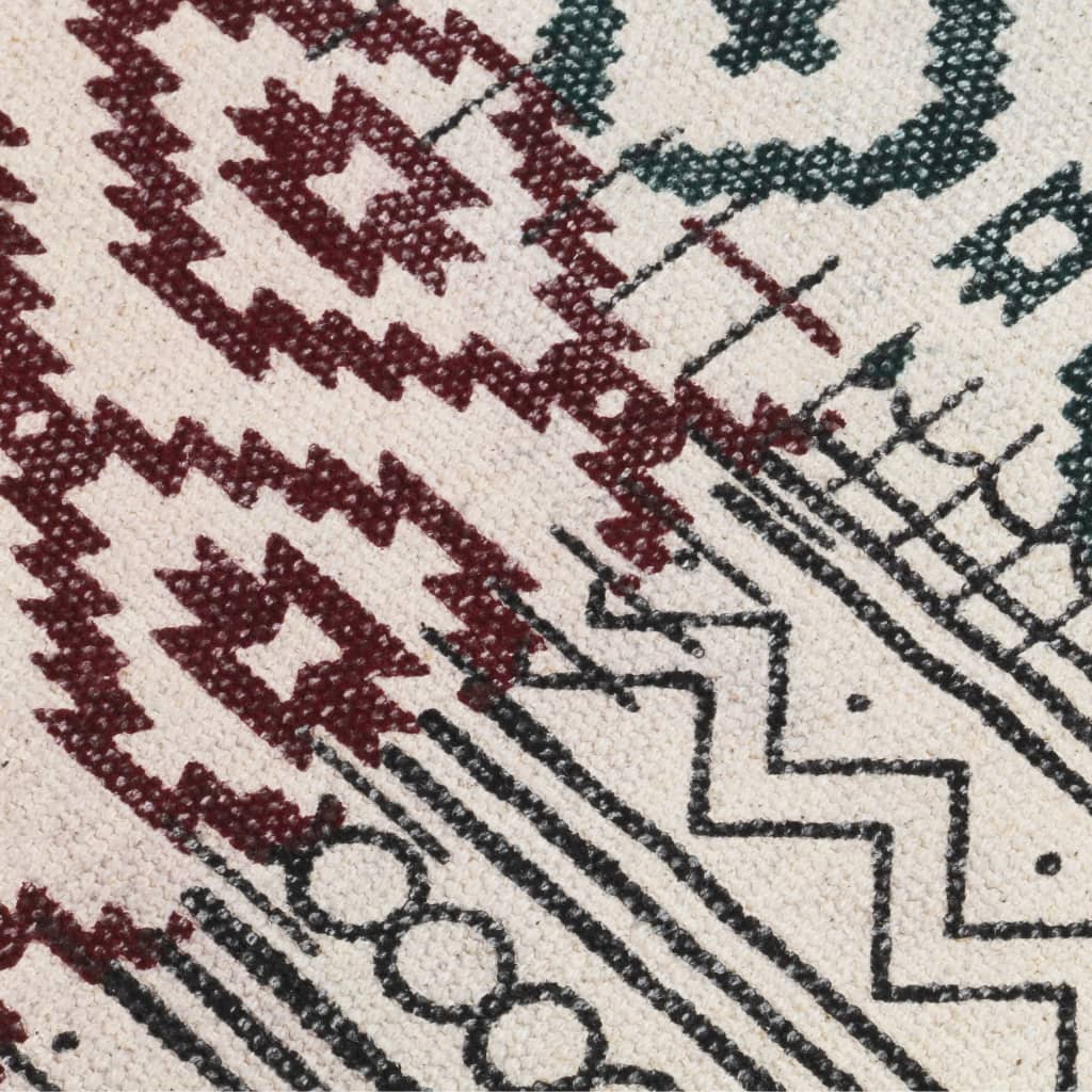 8719883867090_g_en_hd_3 vidaXL Handwoven Kilim Rug Cotton 120x180 cm Printed Multicolour - Image 4