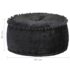 vidaXL Round Pouffe Velvet 40x20 cm Anthracite - Image 4