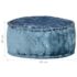 vidaXL Round Pouffe Velvet 40x20 cm Blue - Image 4