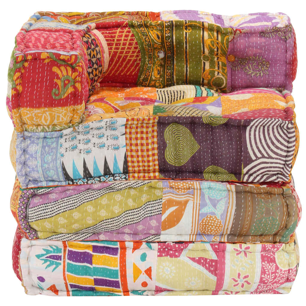 8719883867328_g_en_hd_1 vidaXL Modular Pouffe Patchwork Fabric - Image 2
