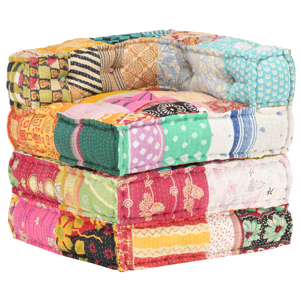 8719883867328_g_en_hd_5 vidaXL Modular Pouffe Patchwork Fabric - Image 6