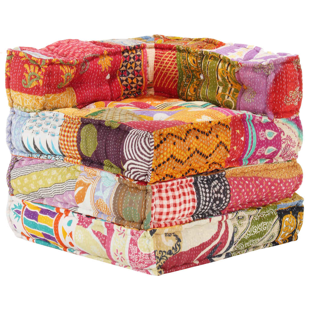 8719883867328_g_en_hd_6 vidaXL Modular Pouffe Patchwork Fabric - Image 7