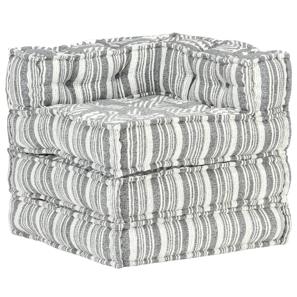 8719883867335_a_en_hd_1 vidaXL Modular Pouffe Grey Stripe Fabric - Image 1