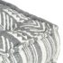 vidaXL Modular Pouffe Grey Stripe Fabric - Image 4