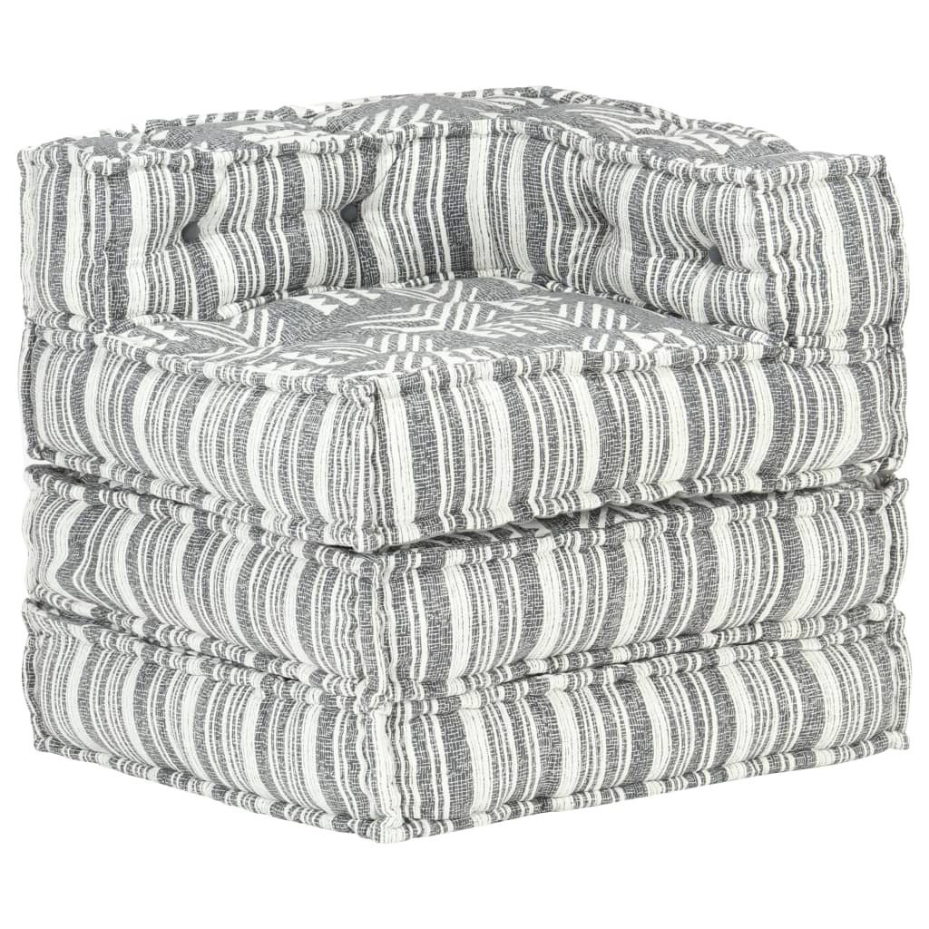 8719883867335_g_en_hd_4 vidaXL Modular Pouffe Grey Stripe Fabric - Image 5