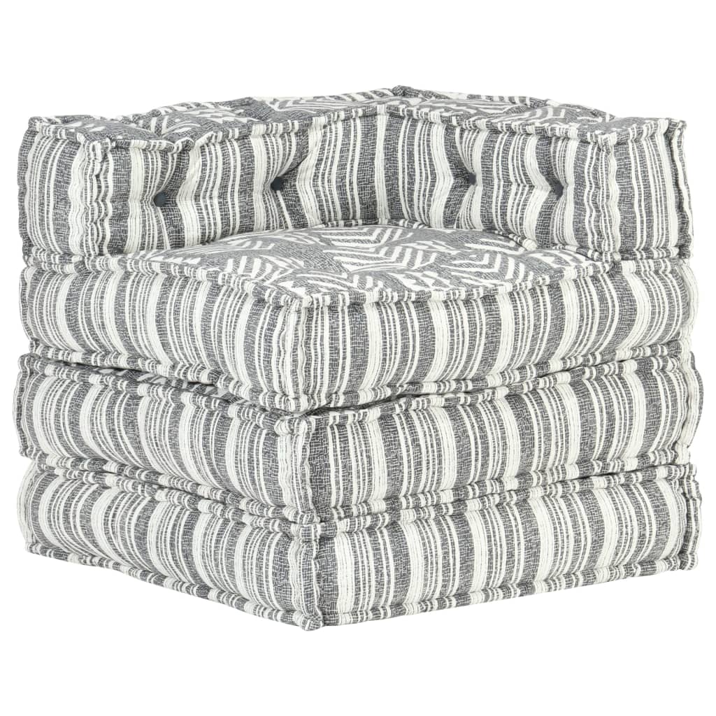 8719883867335_g_en_hd_5 vidaXL Modular Pouffe Grey Stripe Fabric - Image 6