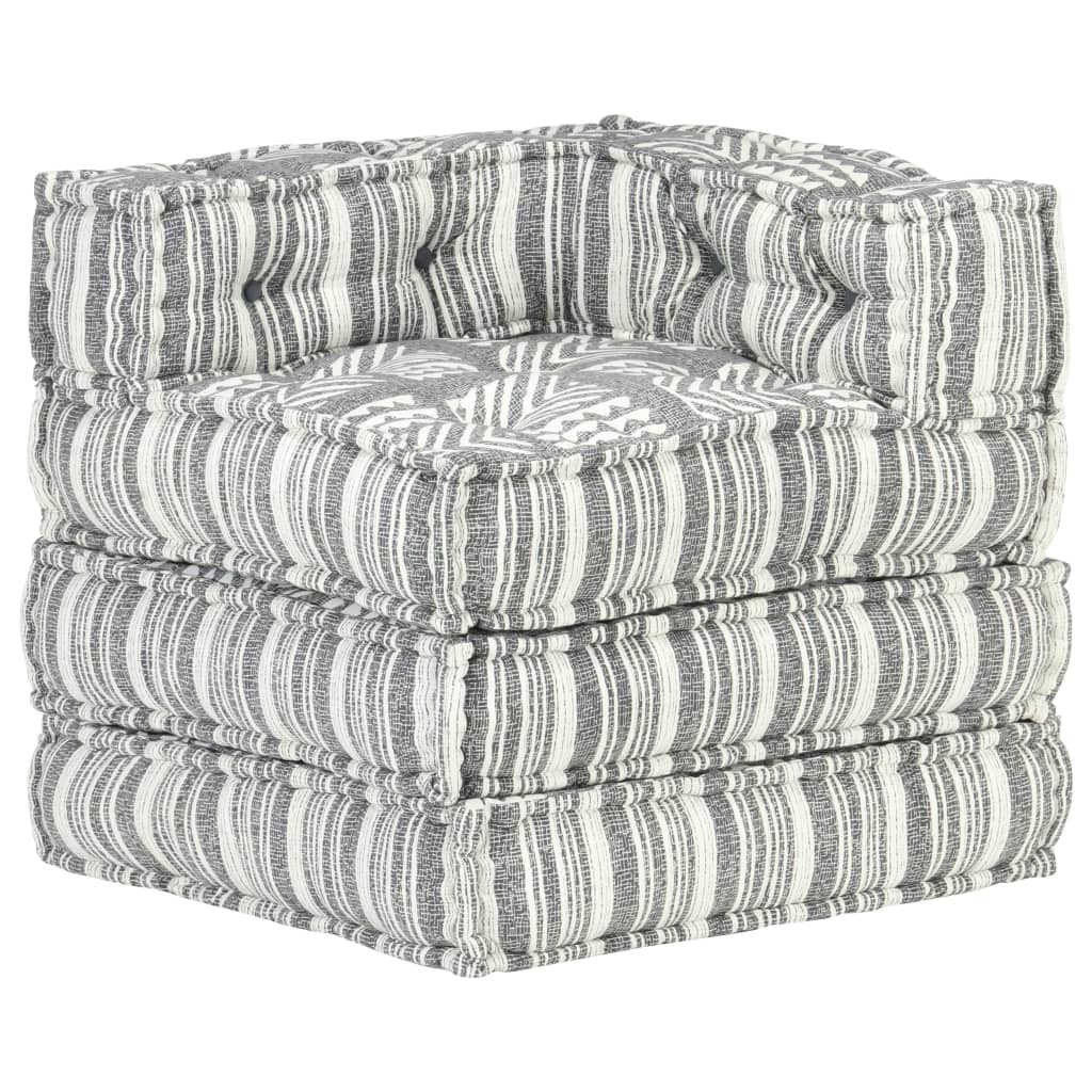 8719883867335_g_en_hd_7 vidaXL Modular Pouffe Grey Stripe Fabric - Image 8