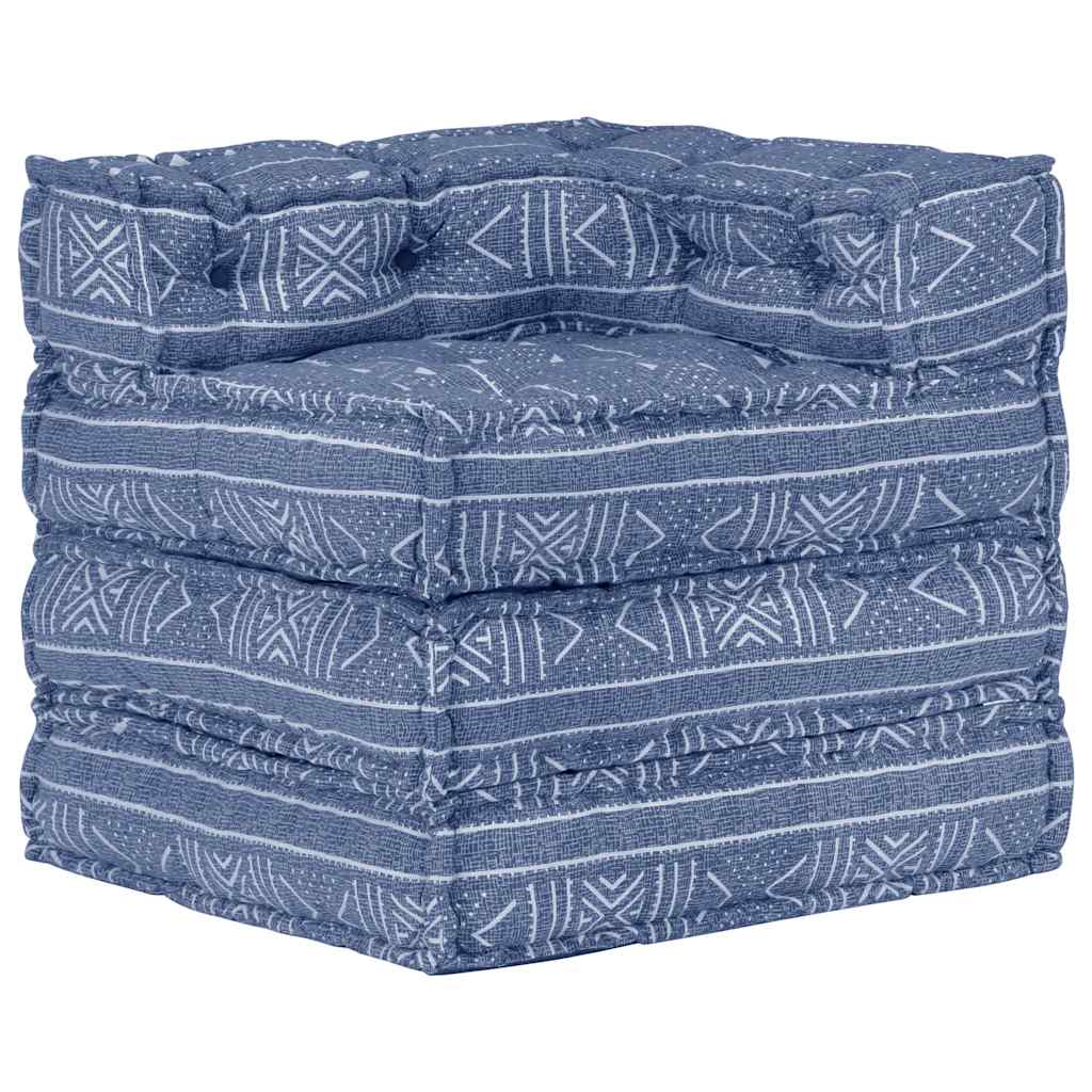 8719883867366_a_en_hd_1 vidaXL Modular Pouffe Indigo Fabric - Image 1