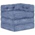 vidaXL Modular Pouffe Indigo Fabric - Image 6