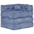 vidaXL Modular Pouffe Indigo Fabric - Image 7