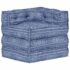 vidaXL Modular Pouffe Indigo Fabric - Image 8