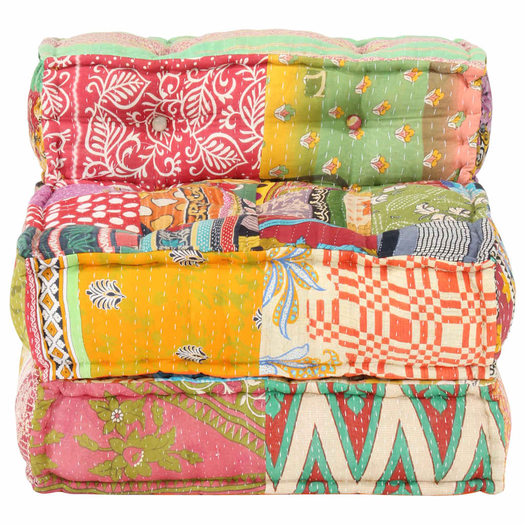 8719883867373_g_en_hd_1 vidaXL Modular Pouffe Patchwork Fabric - Image 2