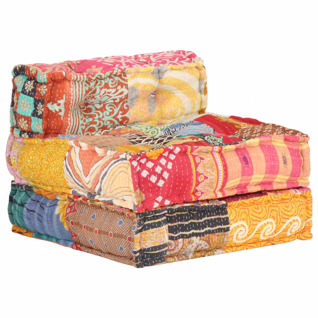 8719883867373_g_en_hd_3 vidaXL Modular Pouffe Patchwork Fabric - Image 4