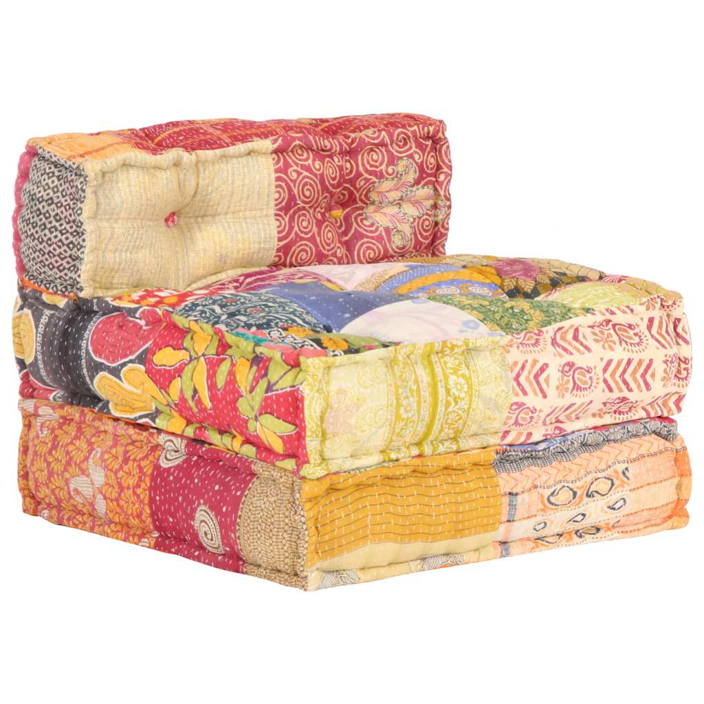8719883867373_g_en_hd_4 vidaXL Modular Pouffe Patchwork Fabric - Image 5