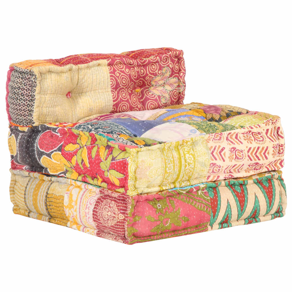 8719883867373_g_en_hd_5 vidaXL Modular Pouffe Patchwork Fabric - Image 6
