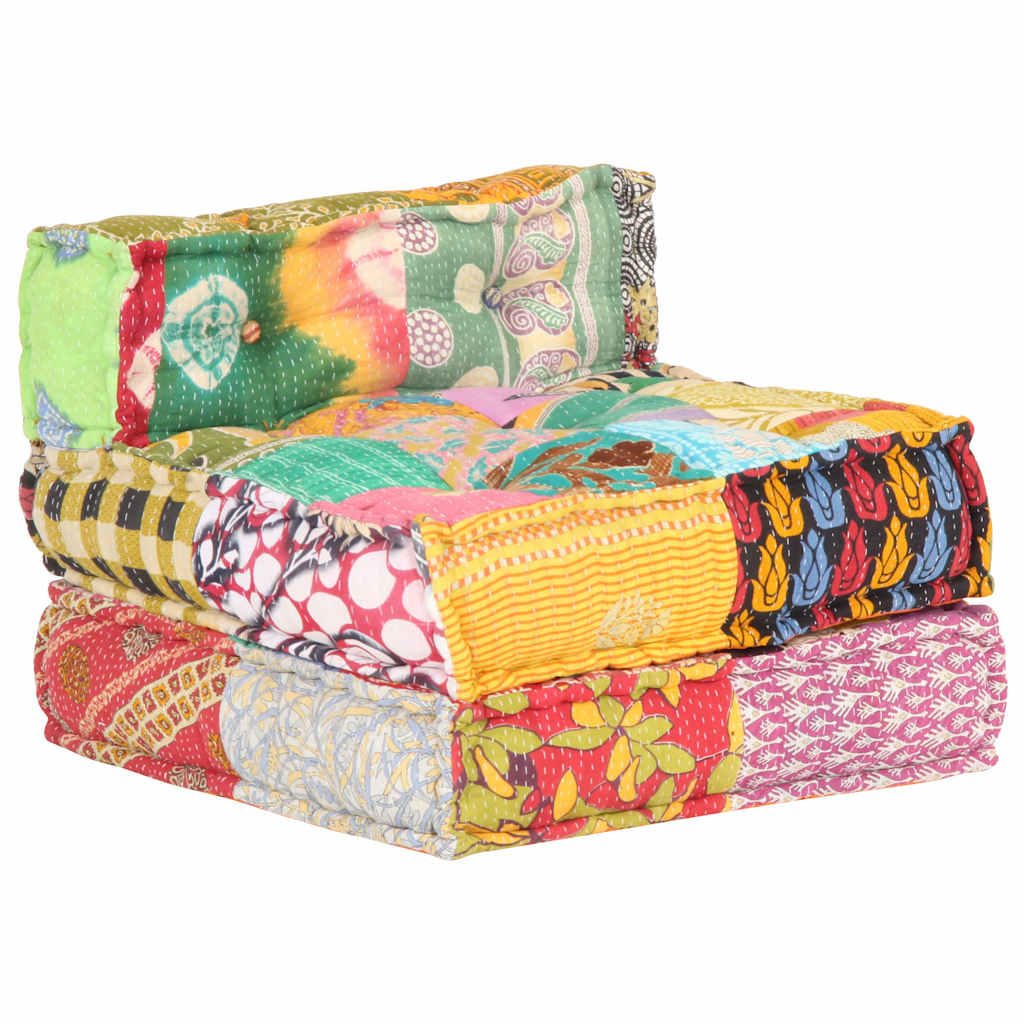 8719883867373_g_en_hd_6 vidaXL Modular Pouffe Patchwork Fabric - Image 7