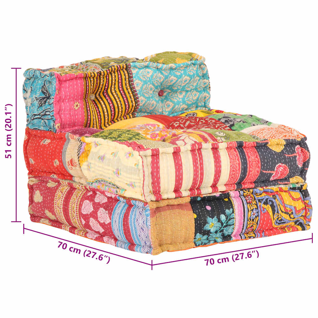 8719883867373_g_en_hd_9 vidaXL Modular Pouffe Patchwork Fabric - Image 10
