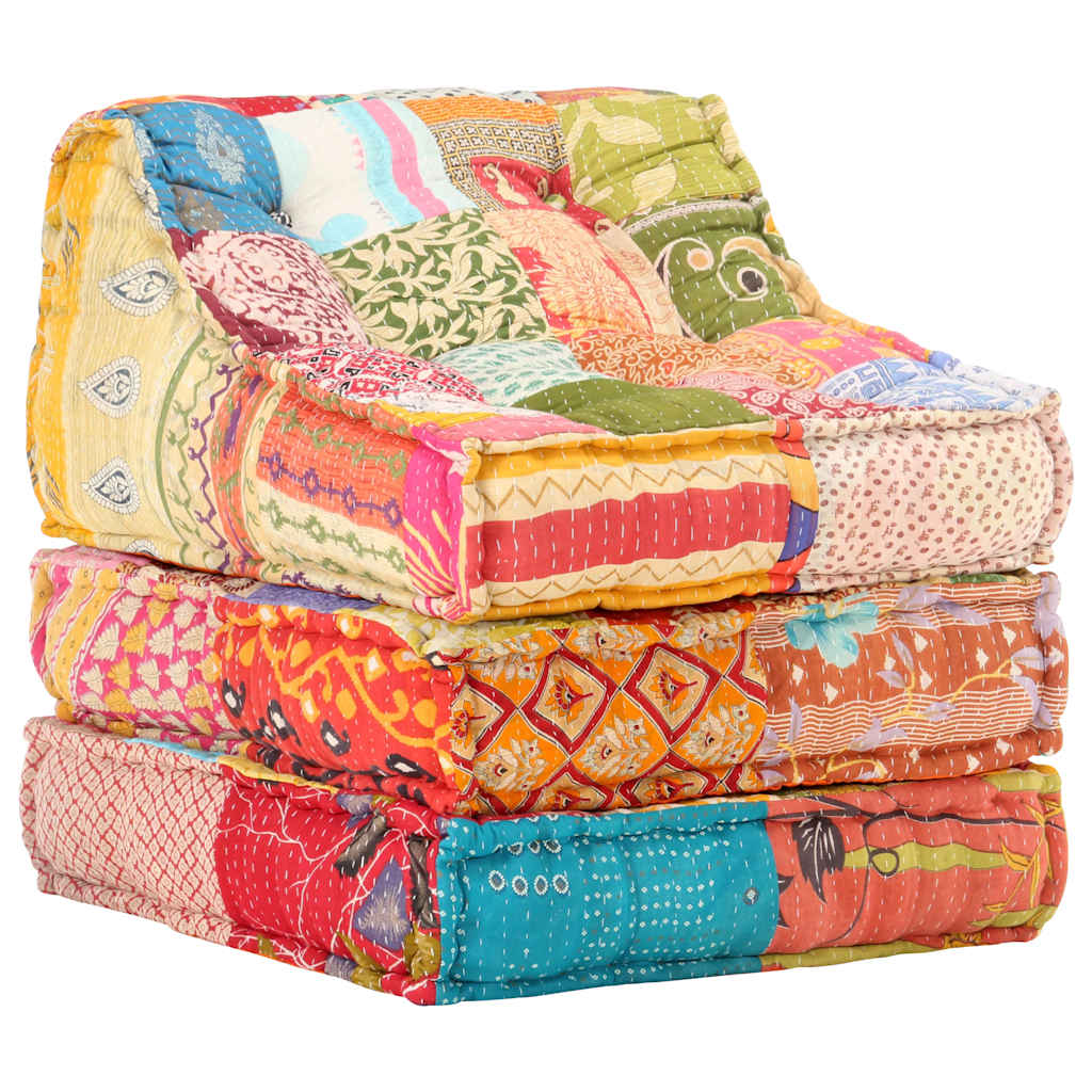 8719883867472_g_en_hd_6 vidaXL Modular Pouffe Patchwork Fabric - Image 7