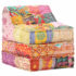 vidaXL Modular Pouffe Patchwork Fabric - Image 8
