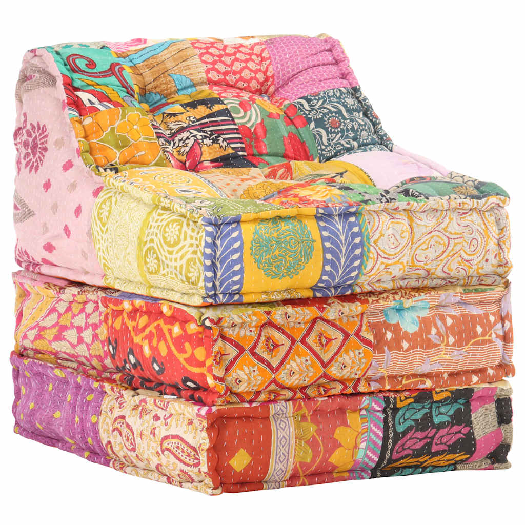8719883867472_g_en_hd_7 vidaXL Modular Pouffe Patchwork Fabric - Image 8