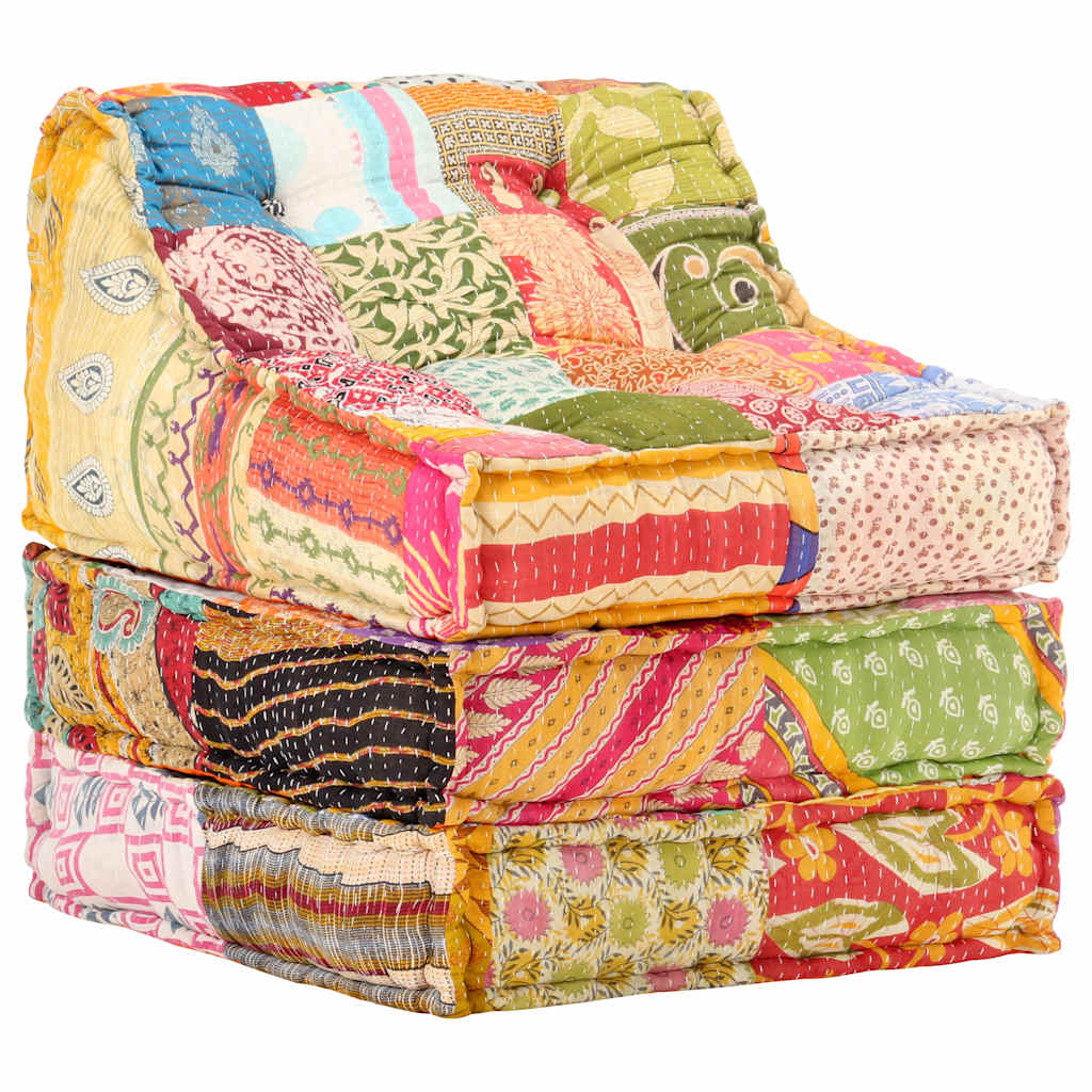 8719883867472_g_en_hd_9 vidaXL Modular Pouffe Patchwork Fabric - Image 10
