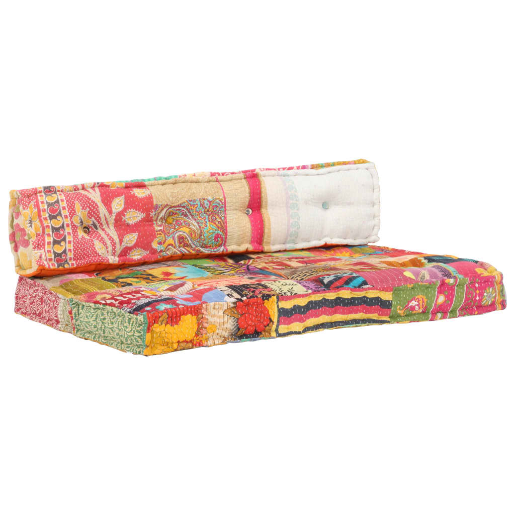 8719883867526_a_en_hd_1 vidaXL Pallet Sofa Cushion Multicolour Fabric Patchwork - Image 1