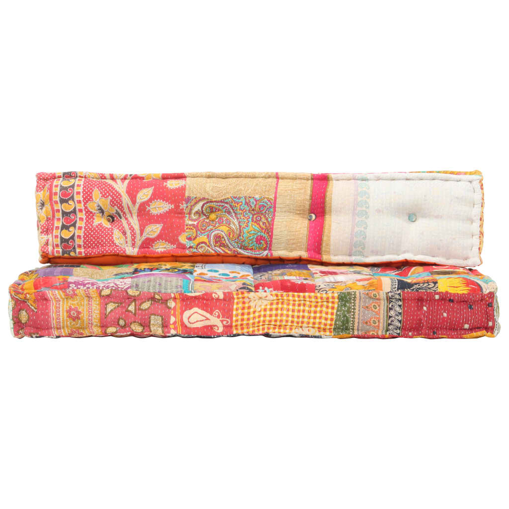 8719883867526_g_en_hd_1 vidaXL Pallet Sofa Cushion Multicolour Fabric Patchwork - Image 2