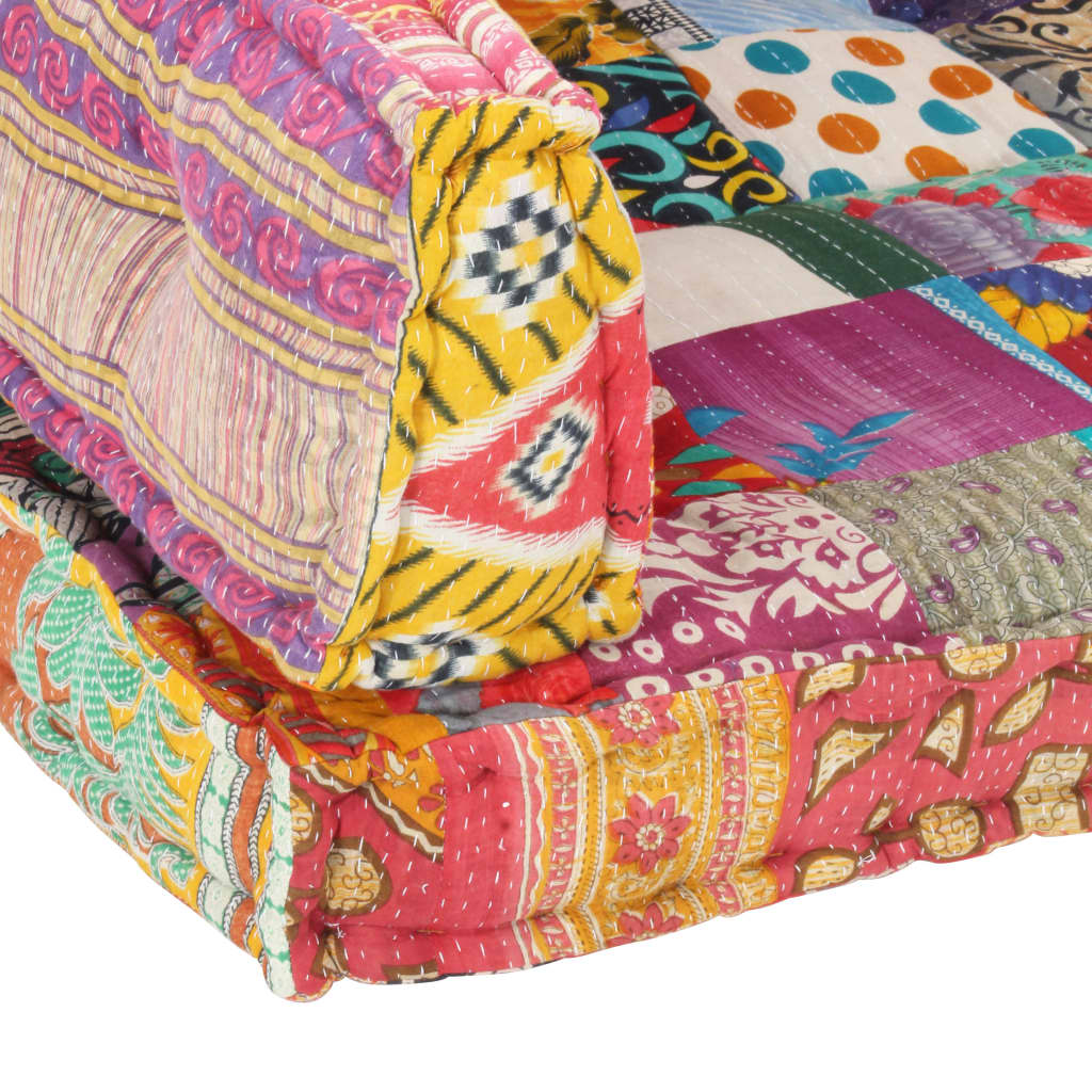 8719883867571_g_en_hd_3 vidaXL Pallet Sofa Cushion Multicolour Fabric Patchwork - Image 4