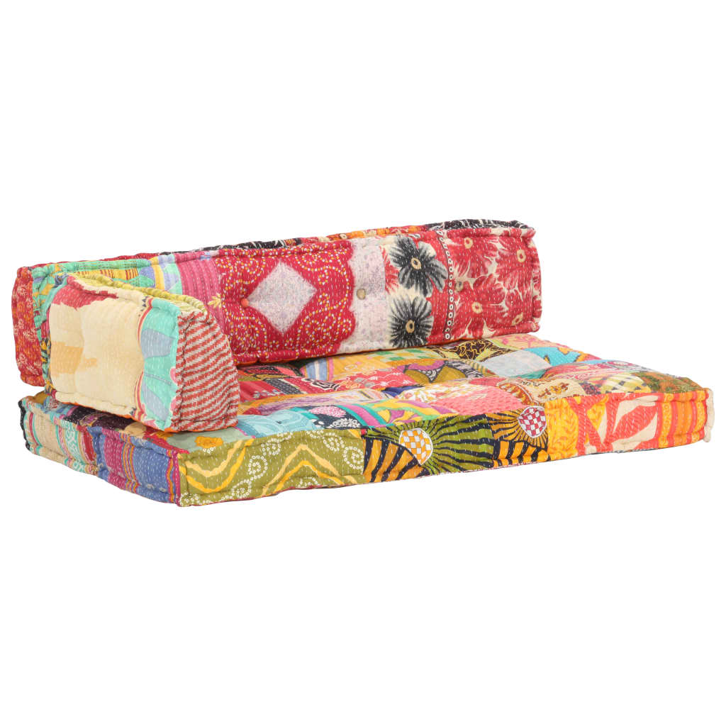 8719883867571_g_en_hd_7 vidaXL Pallet Sofa Cushion Multicolour Fabric Patchwork - Image 8