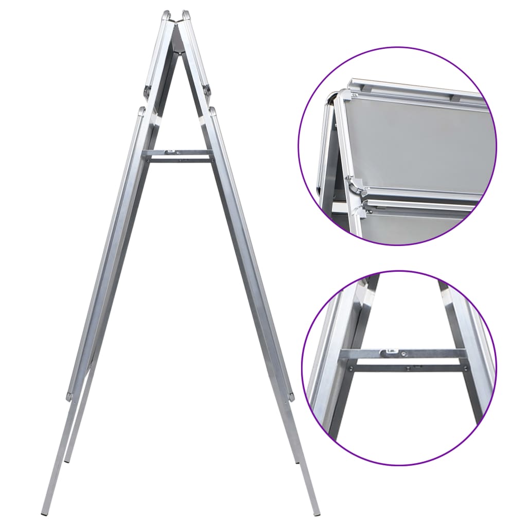 8719883868035_g_en_hd_6 vidaXL A1 Customer Stopper Poster Stand with Header Aluminium - Image 7