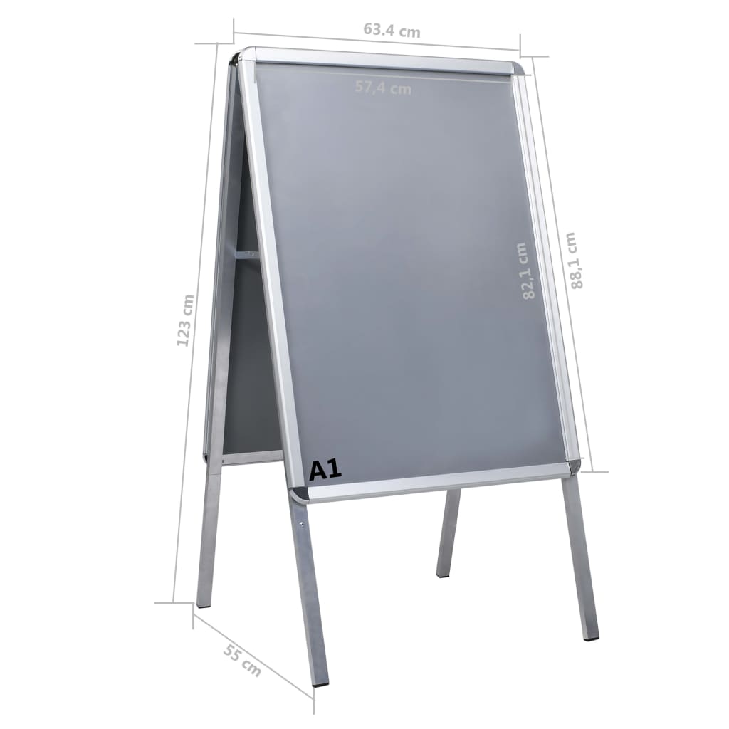 8719883868042_g_en_hd_7 vidaXL A1 Customer Stopper Poster Stand Aluminium - Image 8