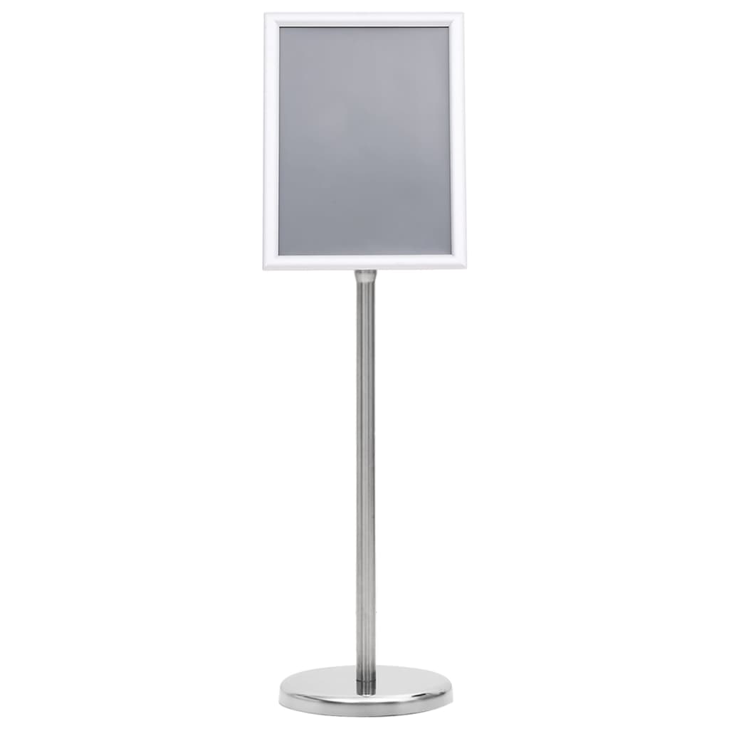 8719883868103_g_en_hd_1 vidaXL A4 Pedestal Poster Stand Silver Aluminium Alloy - Image 2