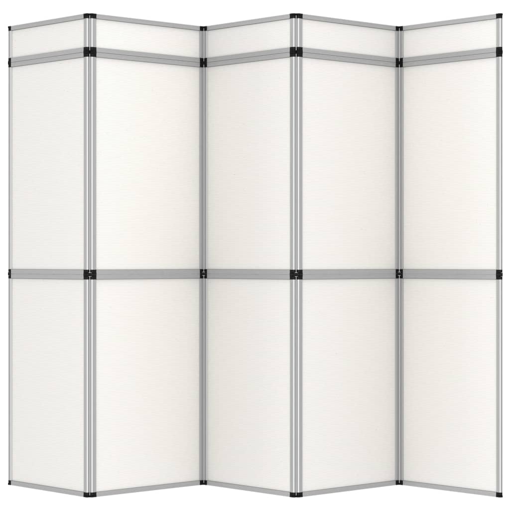 8719883868127_g_en_hd_2 vidaXL 15-Panel Folding Exhibition Display Wall 302x200 cm White - Image 3