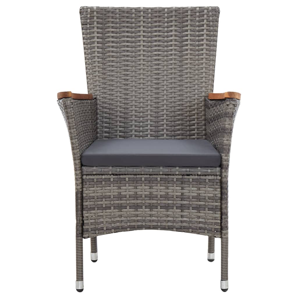 8719883868202_g_en_hd_4 vidaXL 9 Piece Garden Dining Set with Cushions Poly Rattan Grey - Image 5