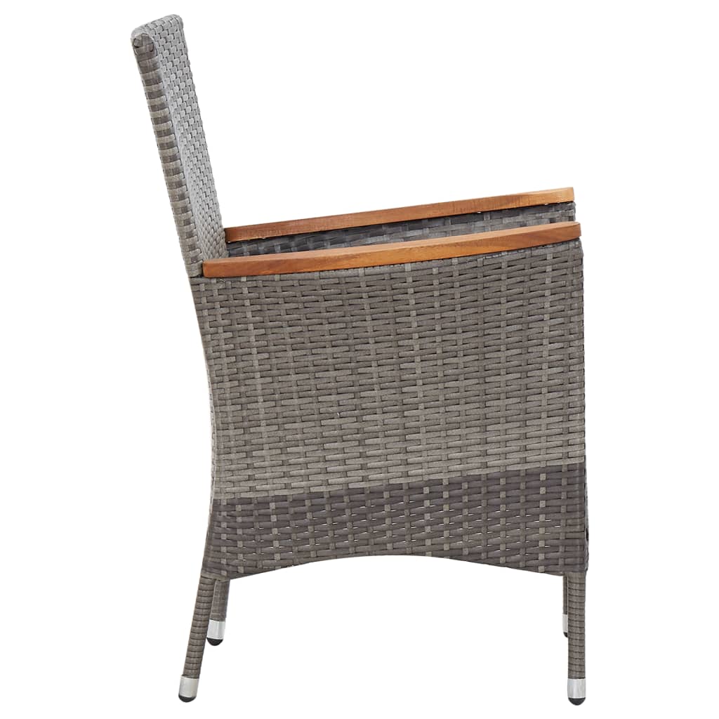 8719883868202_g_en_hd_6 vidaXL 9 Piece Garden Dining Set with Cushions Poly Rattan Grey - Image 7