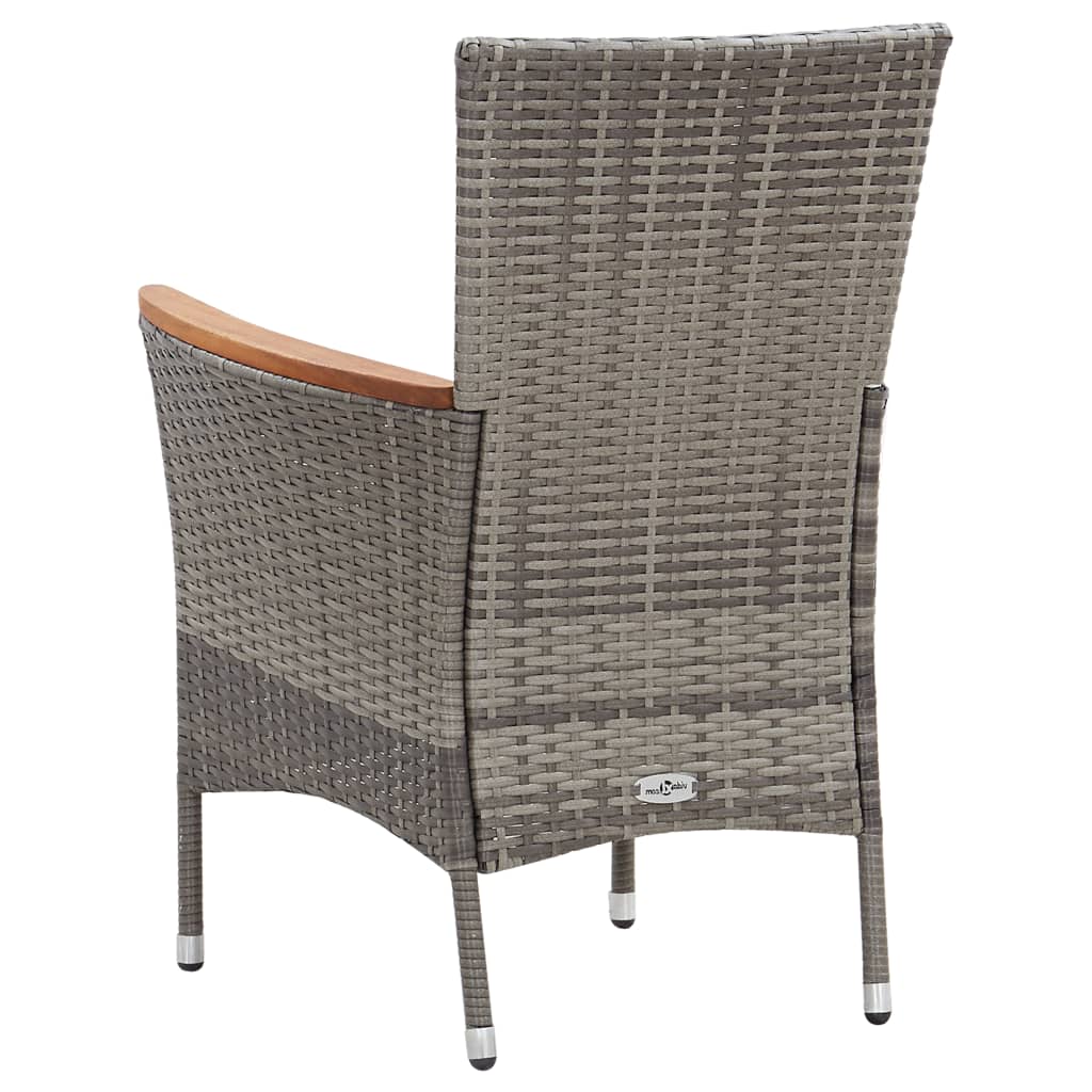 8719883868202_g_en_hd_7 vidaXL 9 Piece Garden Dining Set with Cushions Poly Rattan Grey - Image 8