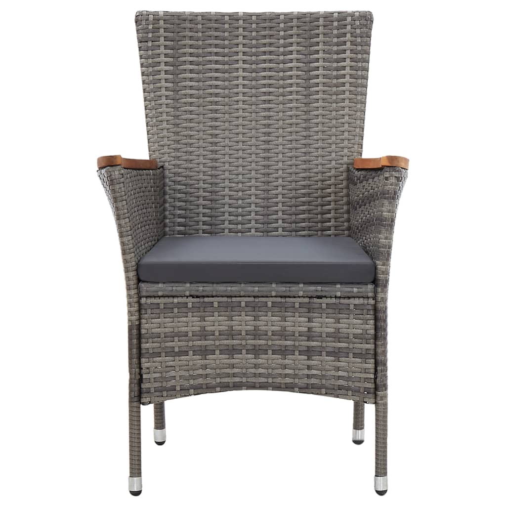 8719883868219_g_en_hd_6 vidaXL 7 Piece Garden Dining Set with Cushions Poly Rattan Grey - Image 7