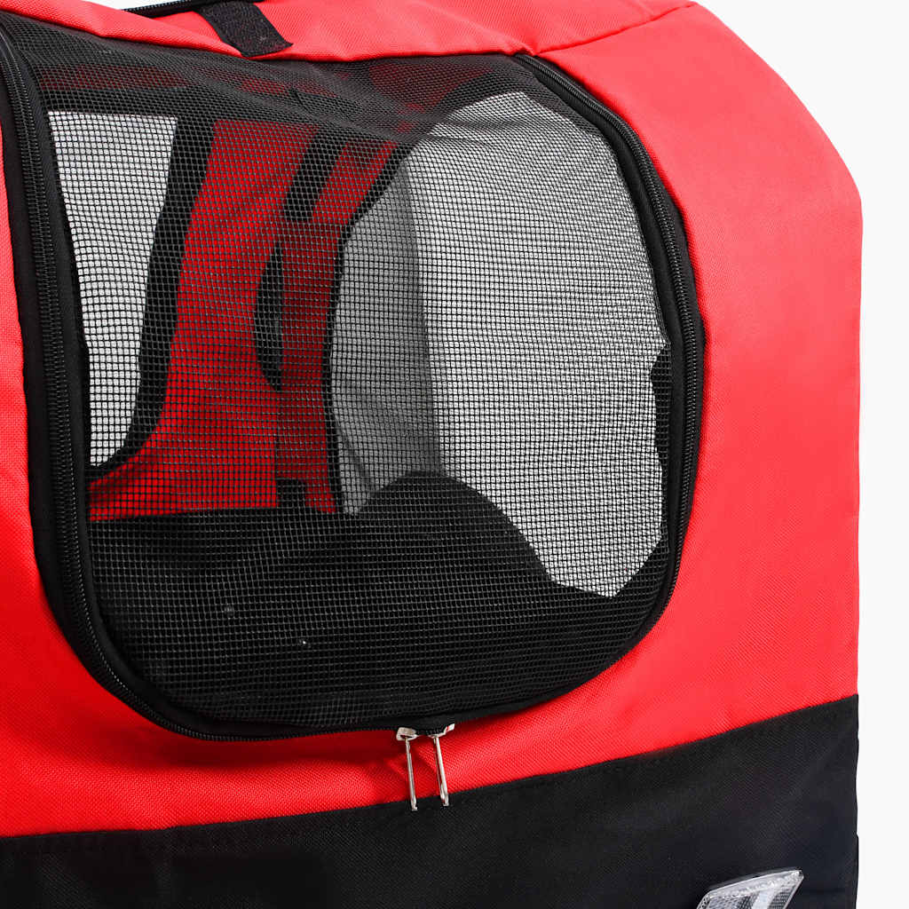 8719883868813_g_en_hd_7 vidaXL 2-in-1 Pet Bike Trailer & Jogging Stroller Red and Black - Image 8