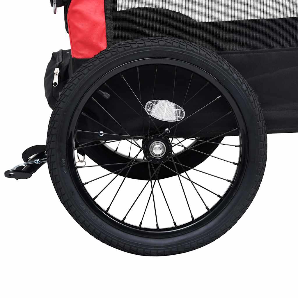 8719883868813_g_en_hd_8 vidaXL 2-in-1 Pet Bike Trailer & Jogging Stroller Red and Black - Image 9