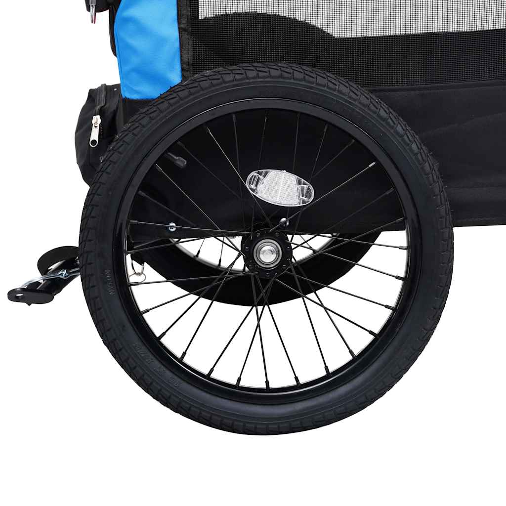8719883868820_g_en_hd_8 vidaXL 2-in-1 Pet Bike Trailer and Jogging Stroller Blue and Black - Image 9