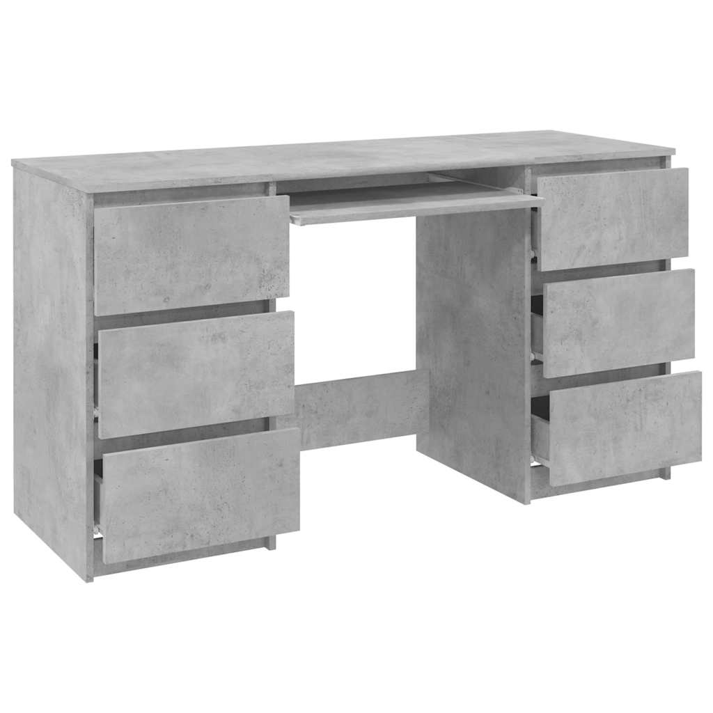 8719883869155_g_en_hd_3 vidaXL Writing Desk Concrete Grey 140x50x77 cm Engineered Wood - Image 5