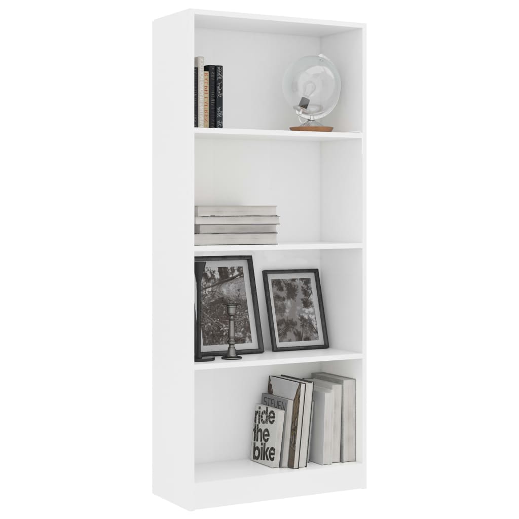 8719883869209_g_en_hd_1 vidaXL 4-Tier Book Cabinet White 60x24x142 cm Engineered Wood - Image 4