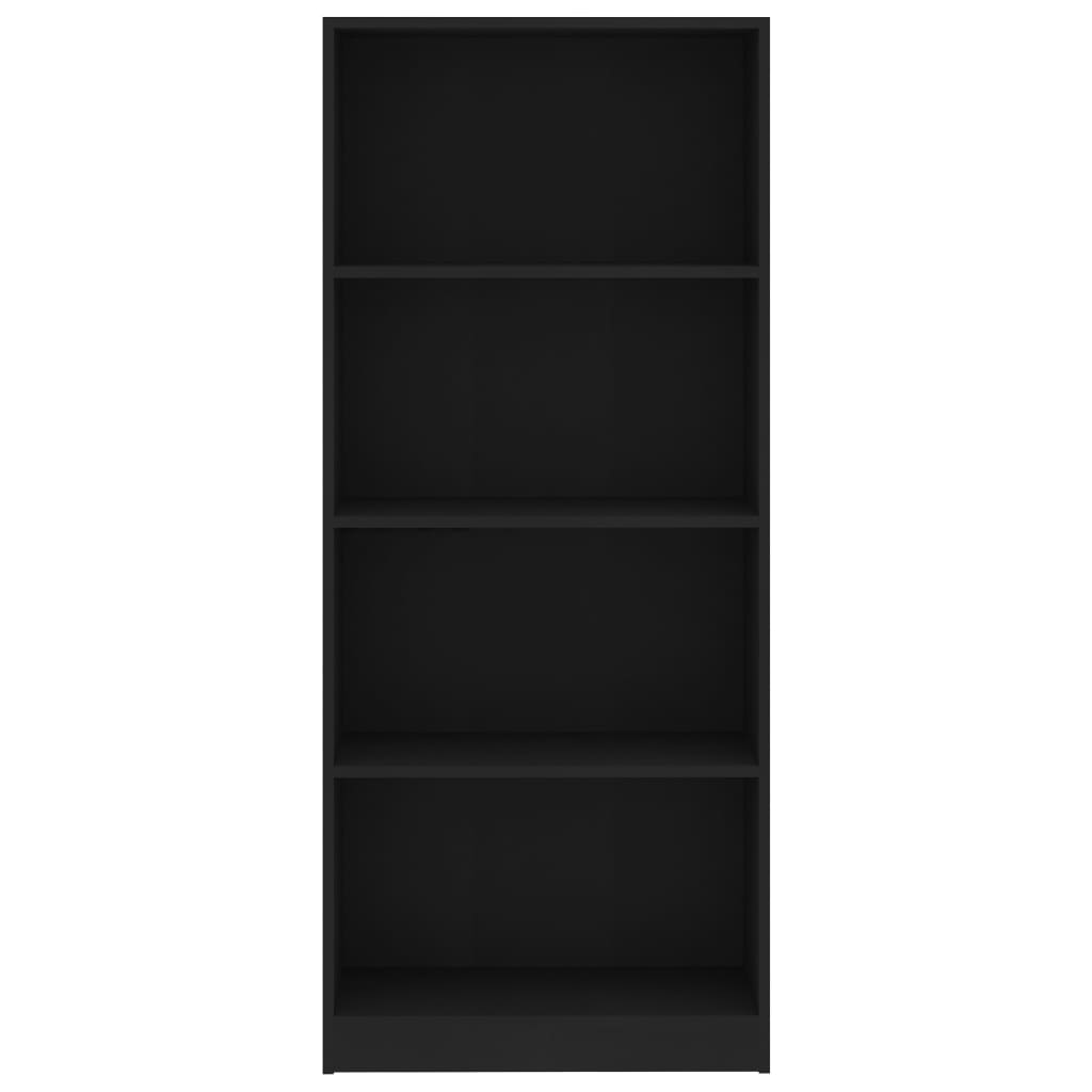 8719883869216_g_en_hd_2 vidaXL 4-Tier Book Cabinet Black 60x24x142 cm Engineered Wood - Image 5