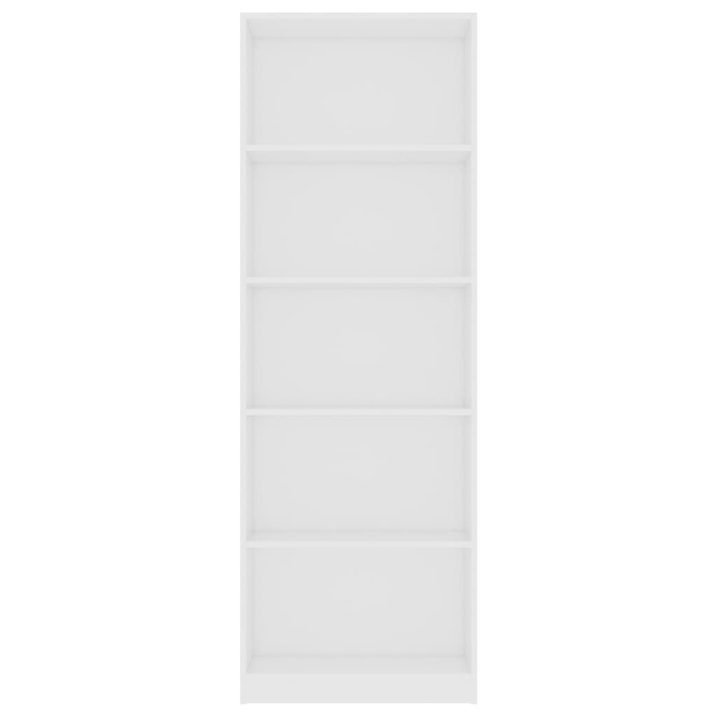 8719883869292_g_en_hd_2 vidaXL 5-Tier Book Cabinet White 60x24x175 cm Engineered Wood - Image 5