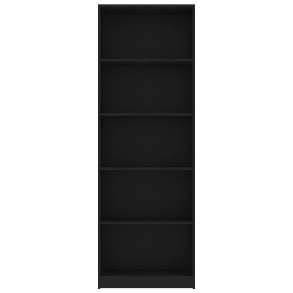 8719883869308_g_en_hd_2 vidaXL 5-Tier Book Cabinet Black 60x24x175 cm Engineered Wood - Image 5