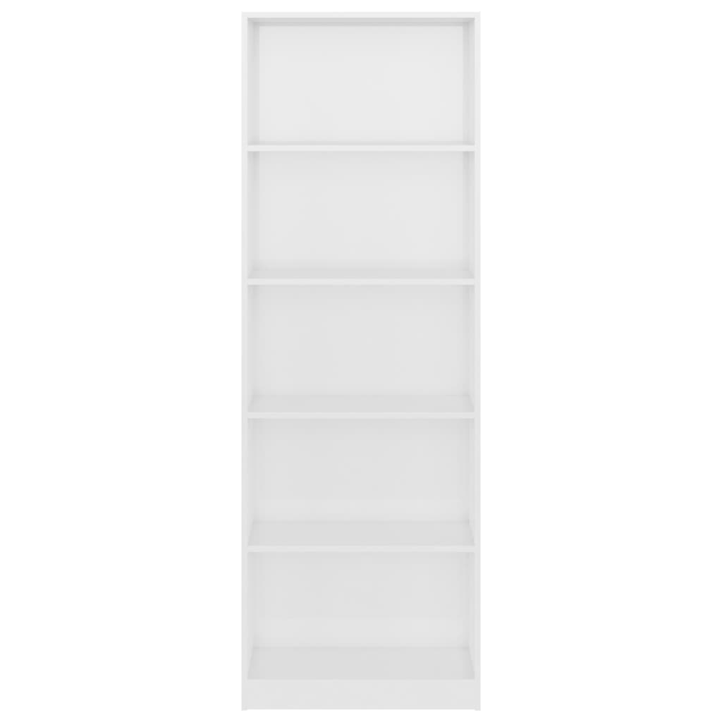 8719883869353_g_en_hd_2 vidaXL 5-Tier Book Cabinet High Gloss White 60x24x175 cm Engineered Wood - Image 5