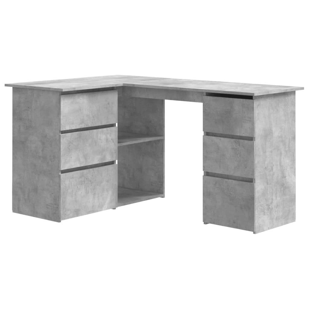 8719883869605_a_en_hd_1 vidaXL Corner Desk Concrete Grey 145x100x76 cm Engineered Wood - Image 2